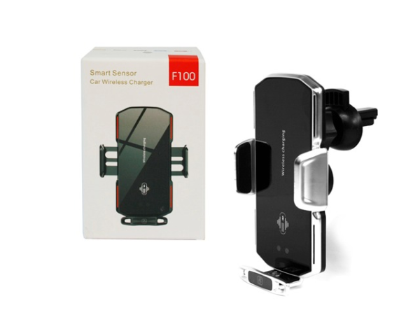 Smart Sensor Wireless Car Charger F100 & Phone Holder - Image 5